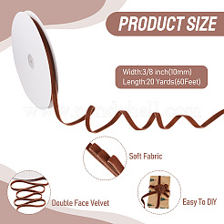 Double Face Velvet Ribbons&nbsp;SRIB-TAC0002-17A