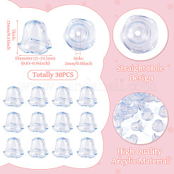30Pcs Acrylic Bead Caps for Wind Chimes Making&nbsp;TACR-TA0001-69D