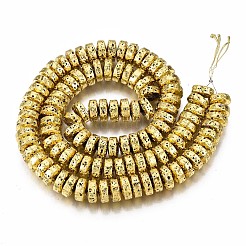 Electroplated Natural Lava Rock Beads Strands&nbsp;G-T114-67G
