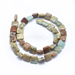 Natural Aqua Terra Jasper Beads Strands&nbsp;G-I213-07-10mm