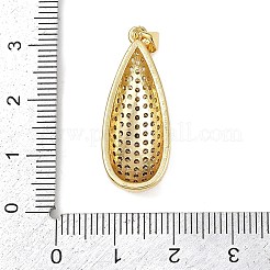 Brass Micro Pave Cubic Zirconia Pendants&nbsp;KK-S526-04G