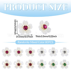 80Pcs Plastic Cabochons&nbsp;KY-TADJ0001-10