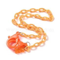 Personalized ABS Plastic Cable Chain Necklaces&nbsp;NJEW-JN03220