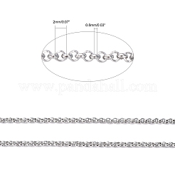 Tarnish Resistant 304 Stainless Steel Rolo Chains&nbsp;CHS-R006-2mm