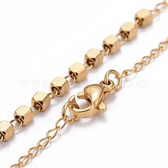 304 Stainless Steel Rosary Bead Necklaces for Easter&nbsp;NJEW-L159-05G