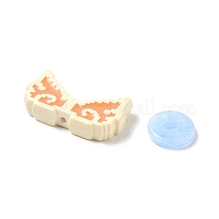 Acrylic Bead & Alloy Enamel Pendant & Stainless Steel Findings Set&nbsp;FIND-XCP0002-62