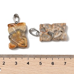 Natural Crazy Agate Pendants&nbsp;G-B127-09P-03