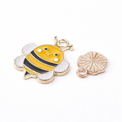 12Pcs 2 Styles Alloy Enamel Pendants&nbsp;ENAM-YW0003-18