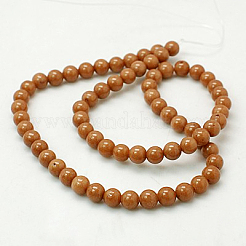 Natural Mashan Jade Round Beads Strands&nbsp;G-D263-12mm-XS27