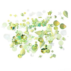 Plastic Paillette Beads&nbsp;DIY-P025-05G