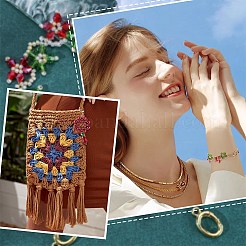 6Pcs Brass Spring Gate Rings&nbsp;FIND-SC0010-94