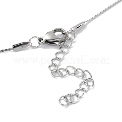 Non-Tarnish 304 Stainless Steel Round Ball Pendant Necklaces for Women&nbsp;NJEW-D056-01A-01P