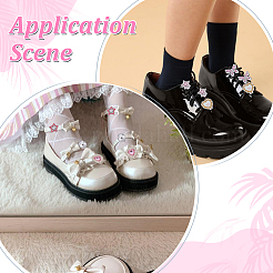 24Pcs 12 Styles Alloy Rhinestone & Resin Shoelace Buckle Clips&nbsp;HJEW-HY00148
