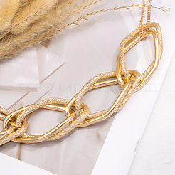 Alloy Exaggerated Oval Link Chain Choker Necklaces for Women&nbsp;FS-WGFD8E5-01