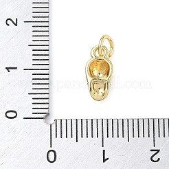 Brass Micro Pave Cubic Zirconia Charms&nbsp;ZIRC-I356-29G
