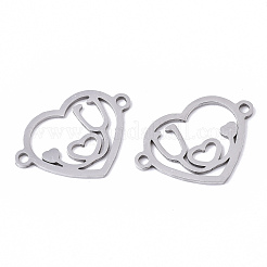 Tarnish Resistant Valentine's Day 201 Stainless Steel Links Connectors&nbsp;STAS-N091-114