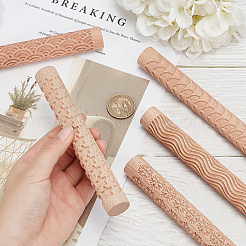 5Pcs 5 Style Wooden Rolling Pin&nbsp;DIY-GF0004-95