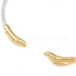 Braided Steel Wire Bangles Making&nbsp;KK-CBA6056-02C-G