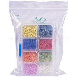 Mixed 12/0 Round Glass Seed Beads&nbsp;SEED-PH0006-2mm-04
