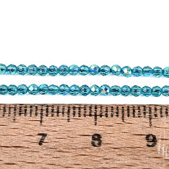 Transparent Glass Beads Strands&nbsp;EGLA-N028-01A-A05