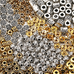 550Pcs 11 Styles Alloy & Brass Rhinestone & Tibetan Silver Spacer Beads&nbsp;DIY-SC0030-21