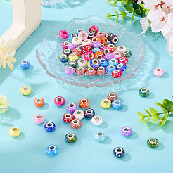 72Pcs 12 Colors Opaque Resin European Beads&nbsp;RESI-TA0004-39