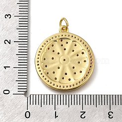 Brass Micro Pave Cubic Zirconia Pendants&nbsp;KK-S515-116G