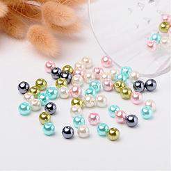 Pastel Mix Pearlized Glass Pearl Beads&nbsp;HY-X006-8mm-12