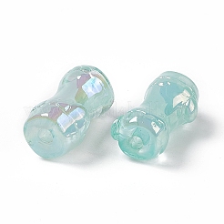 UV Plating Rainbow Iridescent Acrylic Beads&nbsp;PACR-M003-06