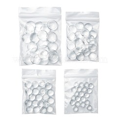 80Pcs 4 Size Transparent Glass Cabochons&nbsp;GGLA-ZZ0001-03