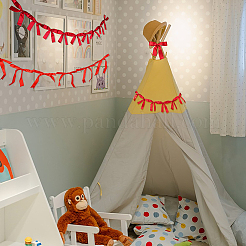 2 Styles Cloth Bowknot Banners&nbsp;AJEW-SP0002-70A
