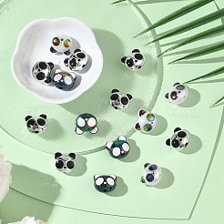15Pcs UV Plating Iridescent Acrylic Beads&nbsp;MACR-YW0004-41