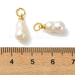 Natural Baroque Keshi Pearl Pendants&nbsp;PALLOY-JF05623