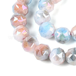 Anti-Tarnish Electroplate Glass Beads Strands&nbsp;GLAA-N010-10mm-16