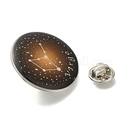 Twelve Constellation Creative Alloy Badges Constellation Brooches&nbsp;LS-JEWB-S033-01P-F