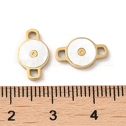 304 Stainless Steel with Shell Connector Charms&nbsp;STAS-K263-20G
