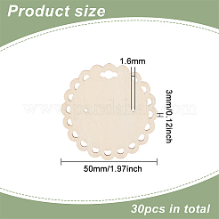 Wood Earring Display Card with Hanging Hole&nbsp;DIY-WH0320-20B