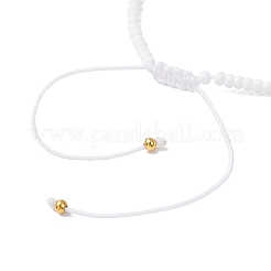 Glass Seed Beads Braided Bead Bracelets&nbsp;BJEW-MZ00211-01