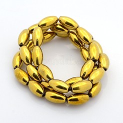 Electroplate Magnetic Synthetic Hematite Beads Strands&nbsp;G-O008-21
