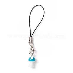 Opaque Resin Mushroom Mobile Straps&nbsp;HJEW-JM01506