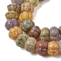 Baking Paint Glass Beads Strands&nbsp;GLAA-H042-05
