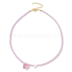 Glass Seed Bead Necklaces&nbsp;NJEW-JN04763