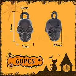 60Pcs Halloween Alloy Pendants&nbsp;FIND-UN0002-50EB