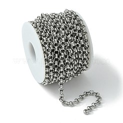 Tarnish Resistant 304 Stainless Steel Rolo Chains&nbsp;STAS-M032-42P-5.7mm