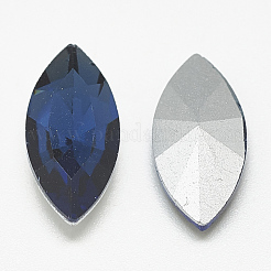 Pointed Back Glass Rhinestone Cabochons&nbsp;RGLA-T083-7x15mm-13