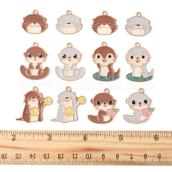 30Pcs 10 Styles Alloy Enamel Pendants&nbsp;ENAM-FS0002-81
