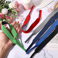 18Pcs 6 Colors Polyester & Synthetic Rubber Anti-slip Adjustable Eyeglass Lanyard&nbsp;AJEW-CA0005-45