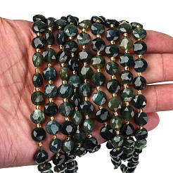 Natural Moss Agate Beads Strands&nbsp;G-C116-A15-02