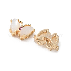Brass Micro Pave Cubic Zirconia Pendants&nbsp;KK-U052-14G