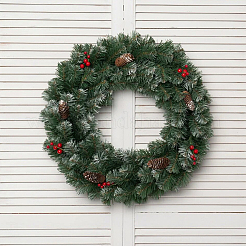 2Pcs Iron Wreath Frames&nbsp;DIY-CP0013-24B